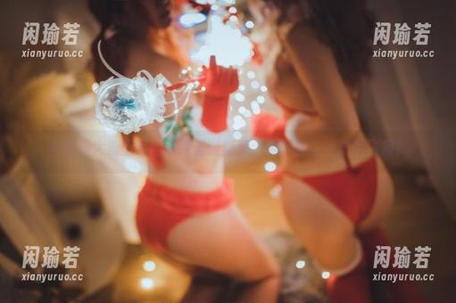 甜糖大魔王 当甜糖大魔王遇上双人圣诞麋鹿,福利图包牛逼到飞起!