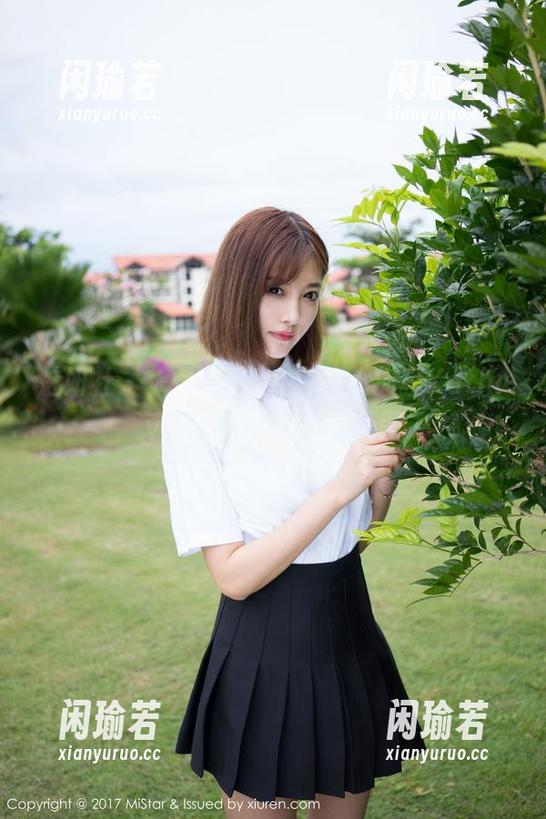 魅妍社-小狐狸Kathryn 魅妍社 - 大圣说了,白裙+小狐狸Kathryn=超级无敌精致美图